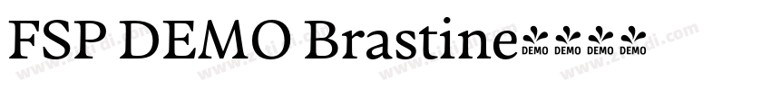 FSP DEMO Brastine字体转换 FSP DEMO Brastine字体转换